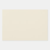 卵殻の無地の色 ラッピングペーパーシート (正面)