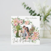 卵殻及び赤面フローラたった今結婚しました 招待状 (スタンド正面)