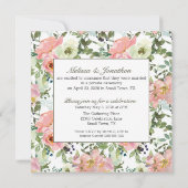 卵殻及び赤面フローラたった今結婚しました 招待状 (裏面)