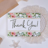 卵殻及び赤面フローラエレガントサンキューカード サンキューカード