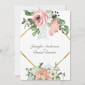 卵殻及び赤面フローラ婚約パーティ 招待状 (裏面)