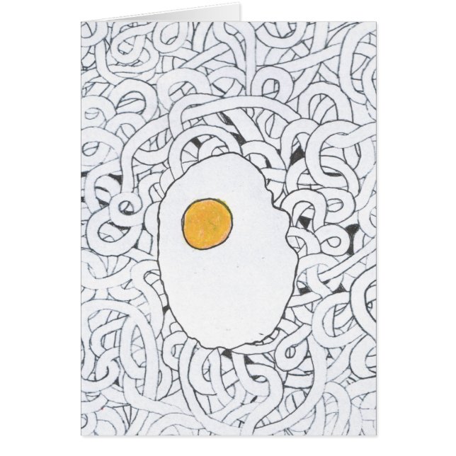 卵焼きおよびスパゲッティ (正面)