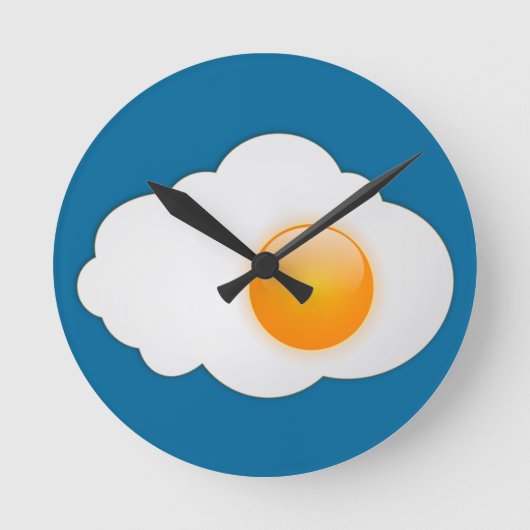 卵焼き時計 ラウンド壁時計 (正面)