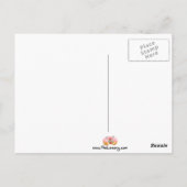 卵焼き菓子の背景はがき ポストカード (裏面)