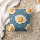 卵焼き青 クッション (ブランケット)