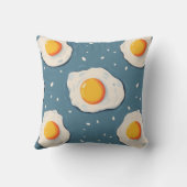 卵焼き青 クッション (裏面)