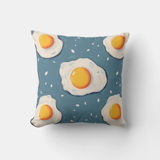 卵焼き青 クッション (正面)