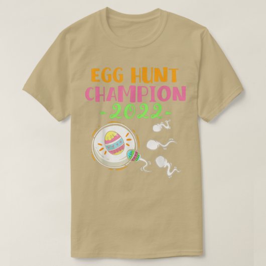 卵狩りチャンピオンママパパイースター妊娠アナウンチ Tシャツ (デザイン正面)