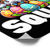 卵狩り分隊グラフィックイースター卵狩りイースターD ポスター (角)