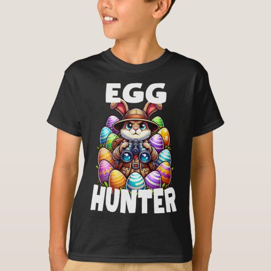 卵狩り分隊グラフィックイースター卵狩りイースターD Tシャツ (正面)
