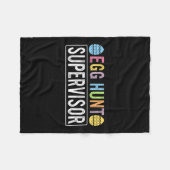 卵狩り監督者マッチング卵狩り母パパE フリースブランケット (正面(横))