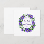 卵狩り、イースターブランチの招待 招待状 (正面/裏面)