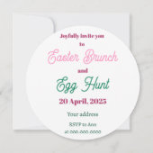 卵狩り。招待状 (裏面)