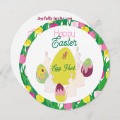 卵狩り。招待状 (正面/裏面)