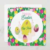 卵狩り。招待状 (正面/裏面)