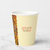 卵白ディナーハッピーサンクスギビング 紙コップ (正面)