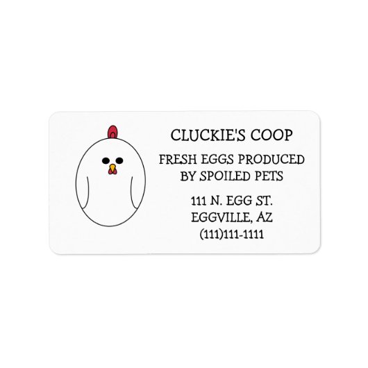 卵箱ラベル ラベル (正面)