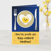 卵細胞かわいいの母の日の挨拶 カード (黄色い花)