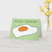 卵細胞の誕生日!おもしろカード カード (黄色い花)