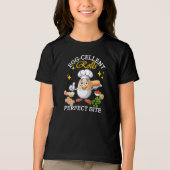 卵細胞完全食転が食 トライブレンドTシャツ (正面)