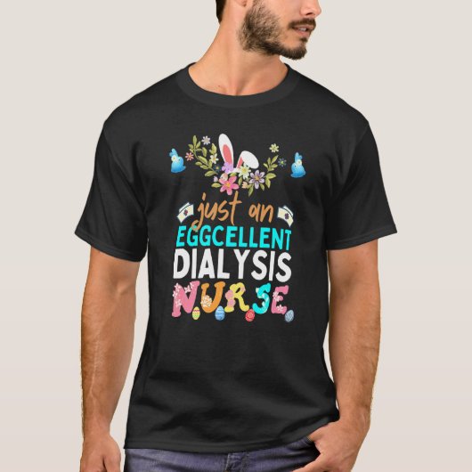 卵細胞透析ナースイースターバニーイヤーメディカ Tシャツ (正面)