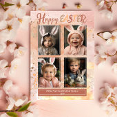 卵色素(ばちゃばちゃ)跳ねる抽象芸術4 – フォトハッピーイースター シーズンカード