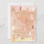 卵色素(ばちゃばちゃ)跳ねる抽象芸術4 – フォトハッピーイースター シーズンカード (裏面)