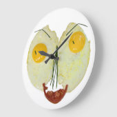 卵顔 ラージ壁時計 (傾斜)