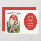 卵飾パーティー  招待状 (正面/裏面)