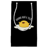 卵黄のジョークおもしろいを聞きたいプンダークBG スモールペーパーバッグ (正面)