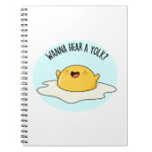 卵黄のジョークおもしろいを聞きたい ノートブック (正面)