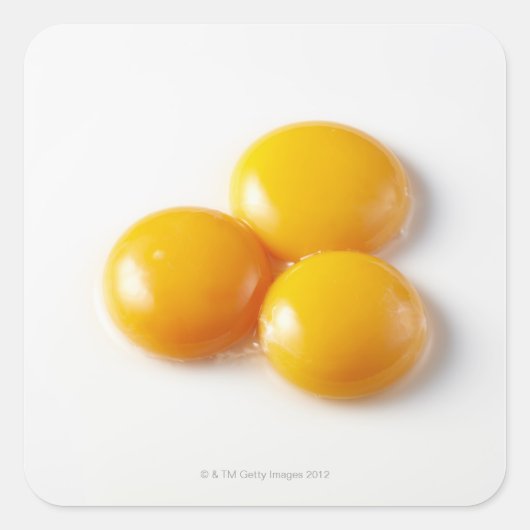 卵黄3個 スクエアシール (正面)