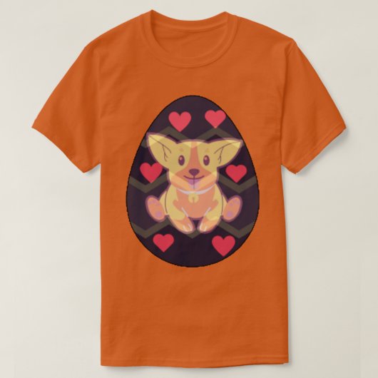 卵203の犬 Tシャツ (デザイン正面)