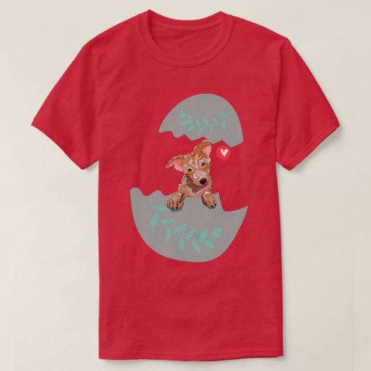 卵251の犬 Tシャツ (デザイン正面)