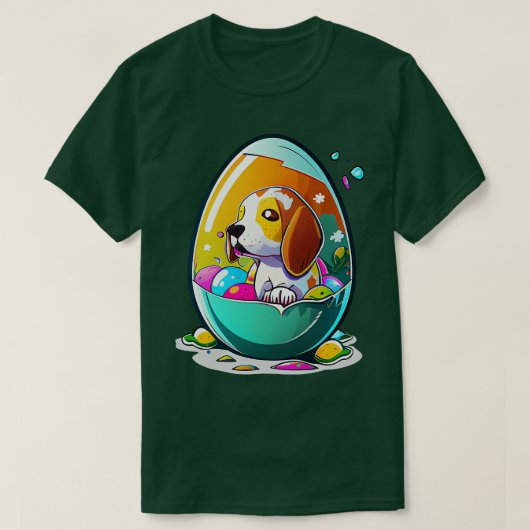 卵282の犬 Tシャツ (デザイン正面)
