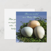 卵3個 招待状 (正面/裏面)