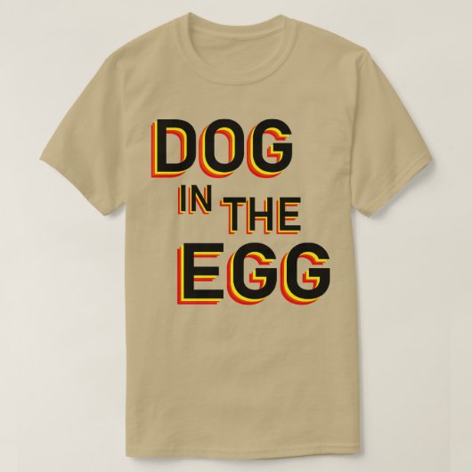 卵63の犬 Tシャツ (デザイン正面)
