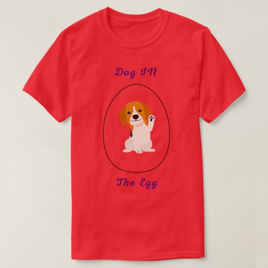 卵96の犬 Tシャツ (デザイン正面)
