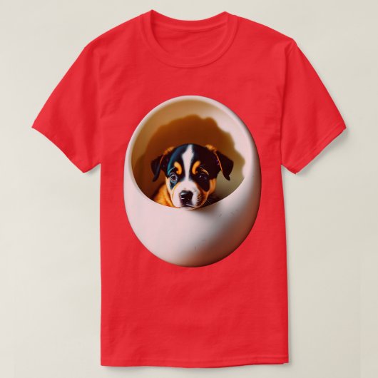 卵97の犬 Tシャツ (デザイン正面)
