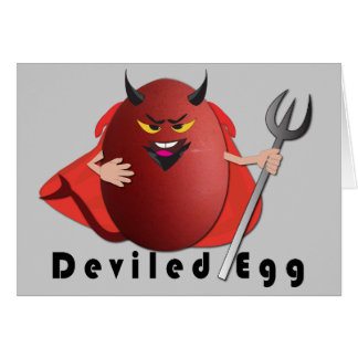 「卵」のおもしろいな卵のユーモアのあるなカードをdeviled
