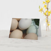 卵 カード (黄色い花)