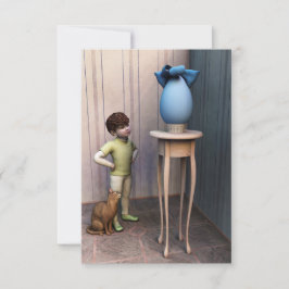 卵（小さな男の子とバージョン） 案内状