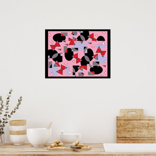 卵(黒く縮れた) ポスター (キッチン)