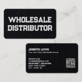 卸売りディストリビュータープレミアムQR 名刺 (正面/裏面)