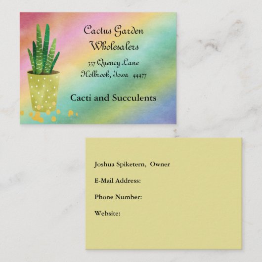 卸売カラフルカード 名刺 (正面/裏面)