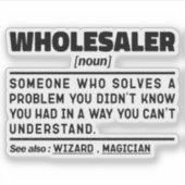 卸売名詞商品買い手の職業かわいい シール (正面)