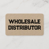 卸売販売代理店クラフト 名刺 (正面)