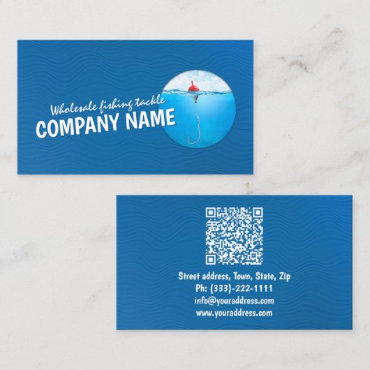 卸魚釣り機具漁師屋 名刺 (正面/裏面)