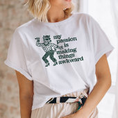 厄介なおもしろい犬の踊り Tシャツ