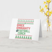 厄介なサッカーチームのコーチへの面白いクリスマスプレゼント カード (黄色い花)